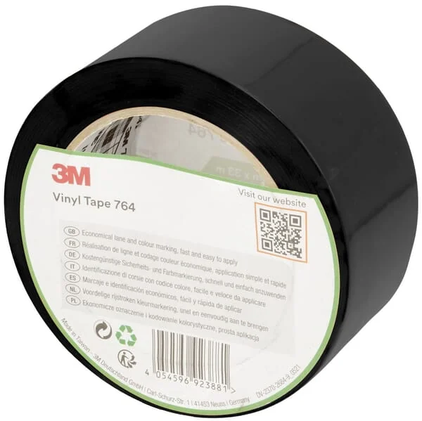 3M - 7100260600 - Vinylband 764, Schwarz, 50 mm x 33 m