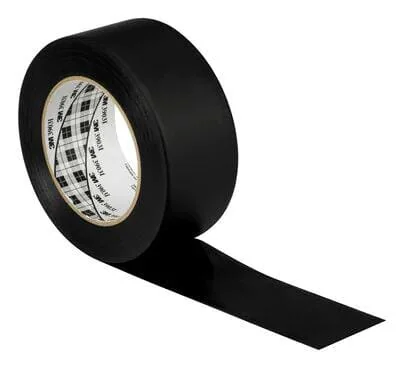 3M - 7100263682 - Klebeband, Vinyl, Schwarz, 50 mm x 50 m