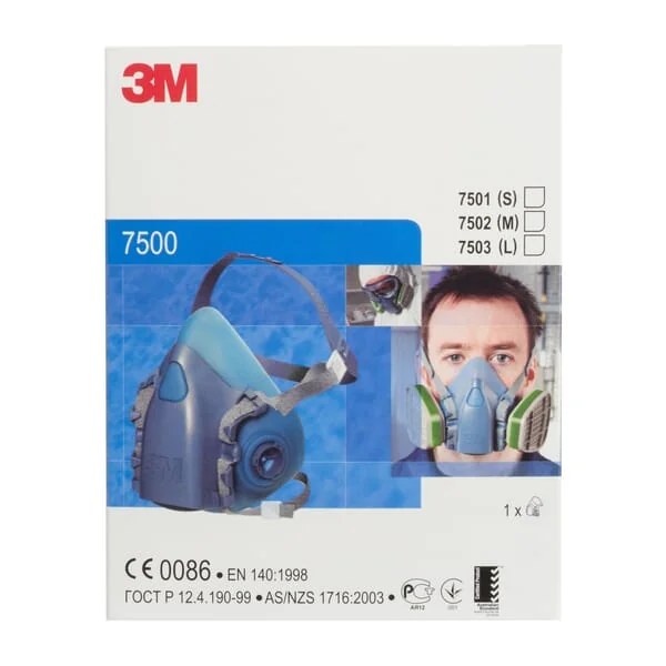 3M - 7501 - 3M 7500 S Gesichtsschutzmaske