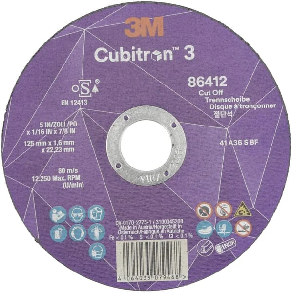 3M - 86412 - Cubitron 3 125x1,6mm Trennscheibe