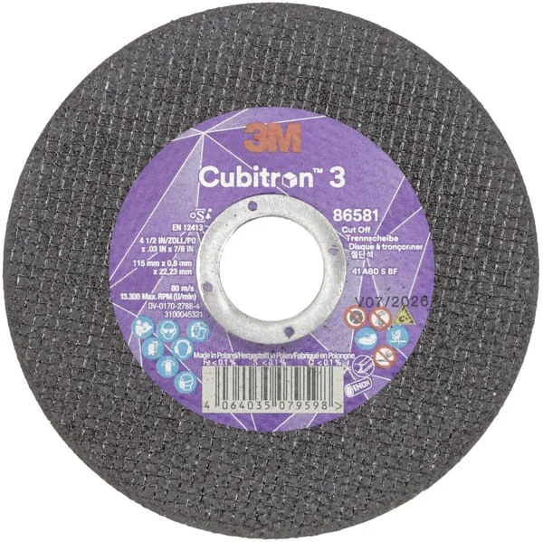 3M - 86581 - Trennscheibe Cubitron 3 115x0,8mm