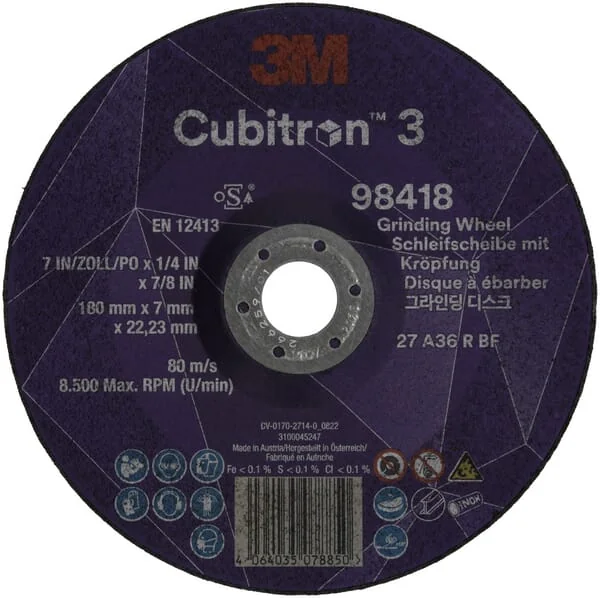 3M - 98418 - Entgratungsscheibe Cubitron 3 180mm
