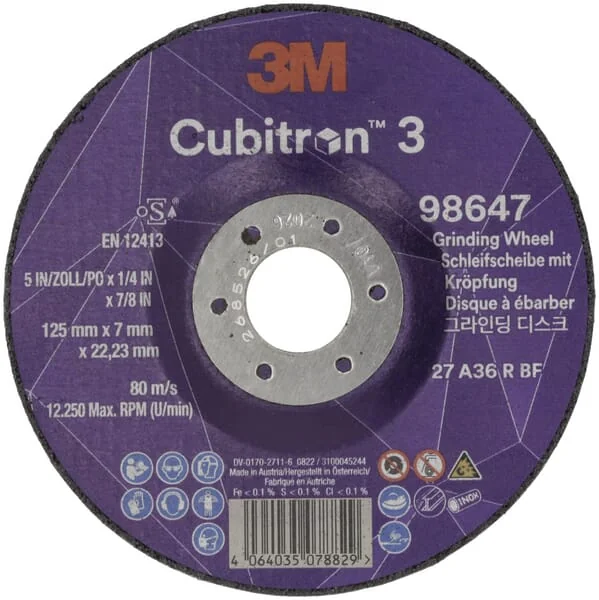 3M - 98647 - Entgratungsscheibe Cubitron 3 125mm