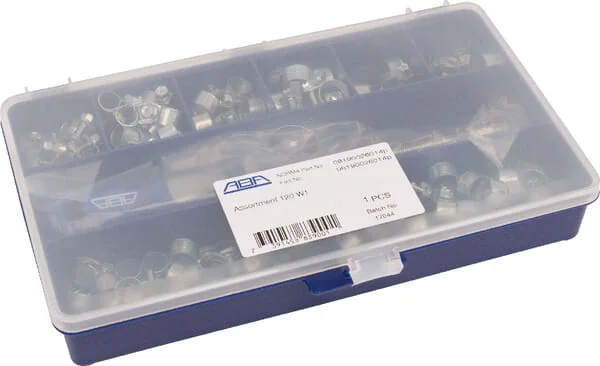 ABA - HCS12DB157 - Ass. Box MSZP Schlauchschellen