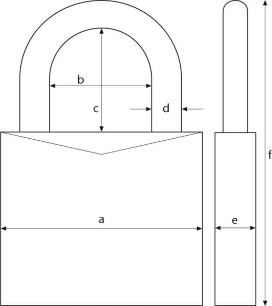 Abus - 6040ABUS - Messing-Vorhängeschloss Typ 60 40mm Abus