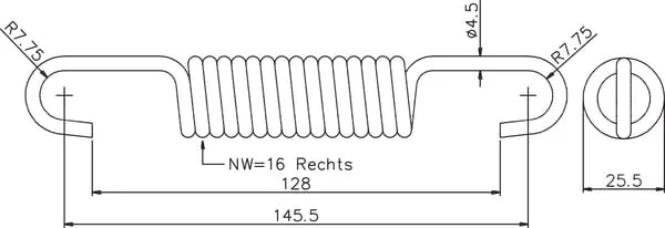ADR - 914M40025 - Bremsfeder
