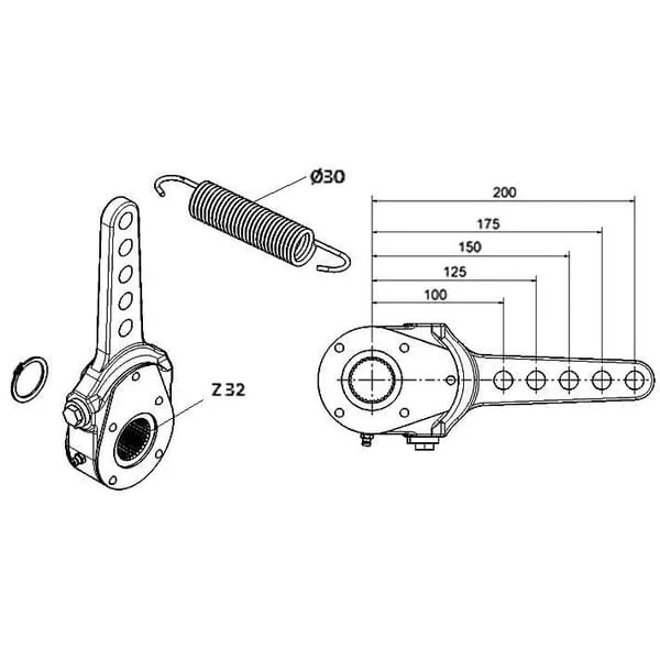 ADR - 9RR0012 - Bremsensteller 200mm