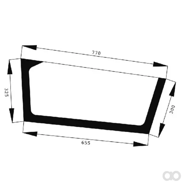 Agco - 524810030330 - Tuer scheibe Unten