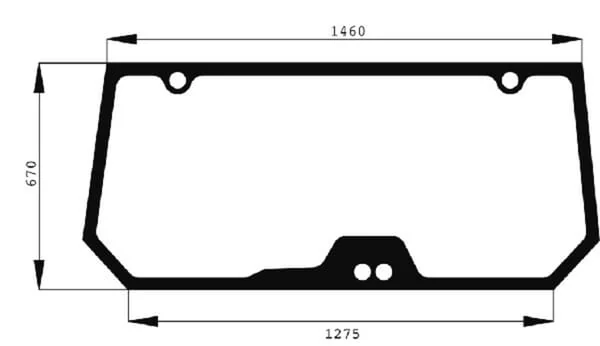 Agco - H524810050010 - Heckfenster
