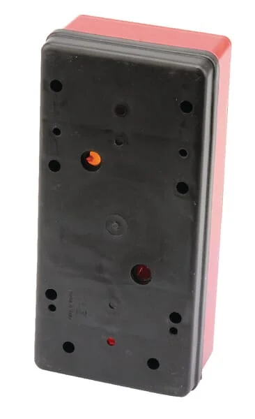 Ajba - LA16114 - Rueckleuchte Links Rechteckig, Rot/Transparent/Gelb, Aufschraubbar, 220x62x105mm, Ajba