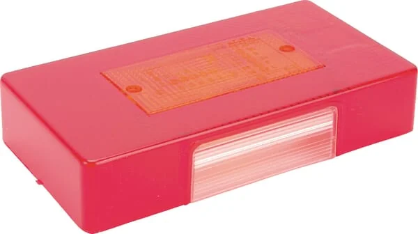 Ajba - LA31205 - Leuchtenscheibe, Rot/Transparent/Gelb Hinten/Links Ajba