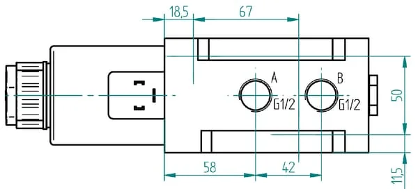 AK Regeltechnik - 6212AK10141 - Wechselventil 6/2-1/2-12VDC