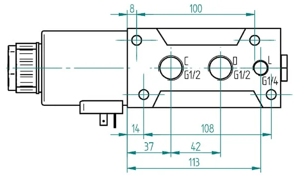 AK Regeltechnik - 6224AK10114 - Schieberventil 6/2-1/2 24VDC
