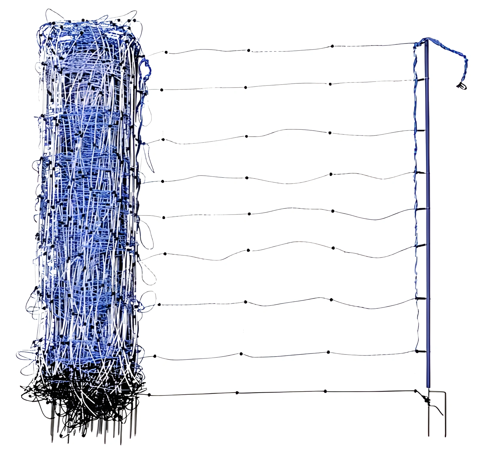 AKO - 27841 - Titannet Premium Geflecht 50m Blau/Weiss 122cm Doppelspitze
