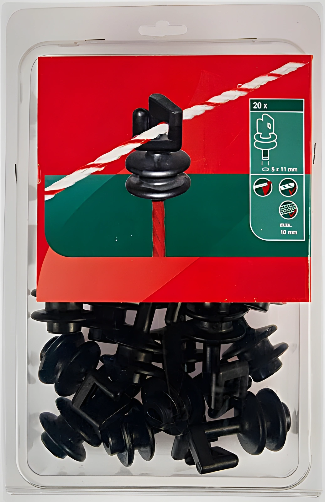 AKO - 441317201 - Isolator Schwarz 20 Stueck AKO