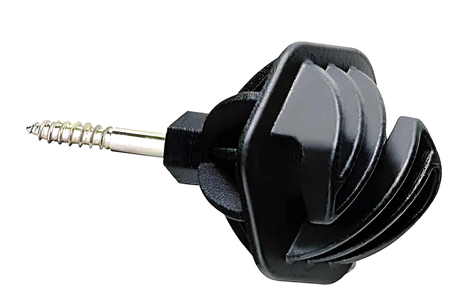 AKO - 441382 - Seilisolator Schwarz Schraublaenge 40mm Durchmesser 6,0mm 25 Stueck AKO