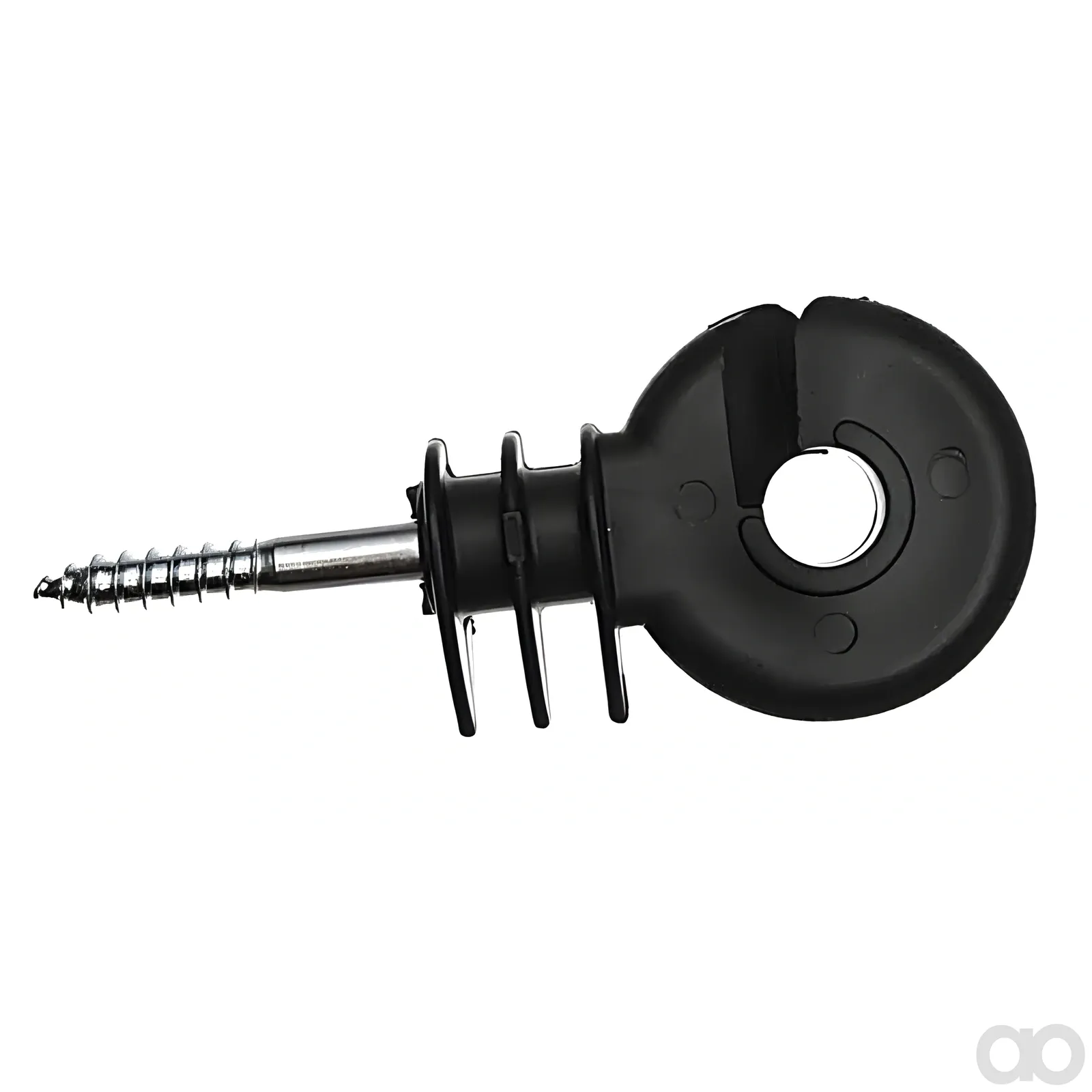 AKO - 44316251 - Ringisolator Schwarz Schraubenlaenge 40mm Diameter 6.0mm Kurz 25 Stück AKO
