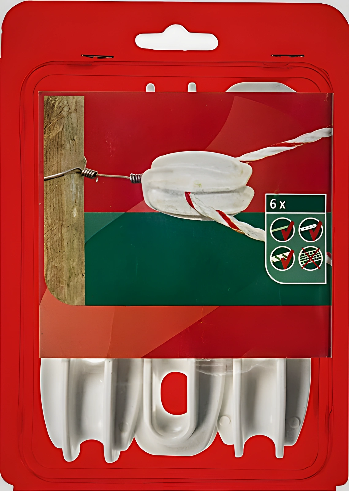 AKO - 44334061 - Seilisolator Weiss 6 Stück AKO