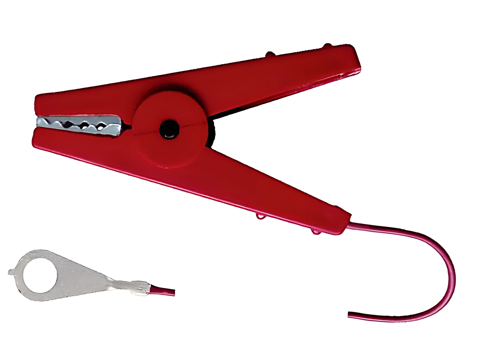 AKO - 44605011 - Zaun-Kabel Mit Klipp Rot M8-Auge