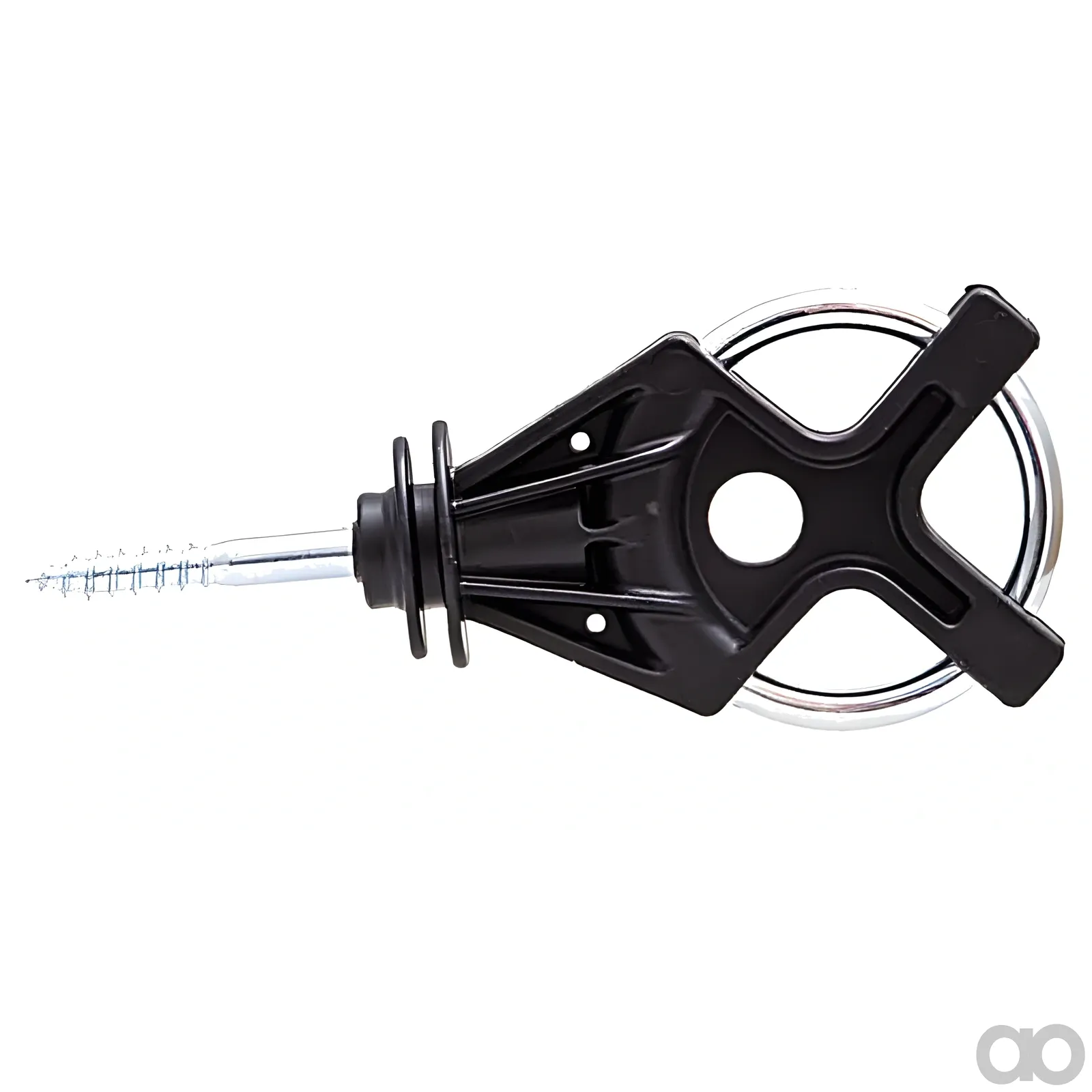 AKO - 446560061 - Torisolator x³ Feuerverzinkt, Schwarz, 6 Stück
