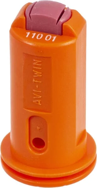 Albuz - AVITWIN11001 - Luftansaugduese mit Doppelt Abgeflachtem Strahl AVI TWIN 110° 01 Orange Keramik Albuz