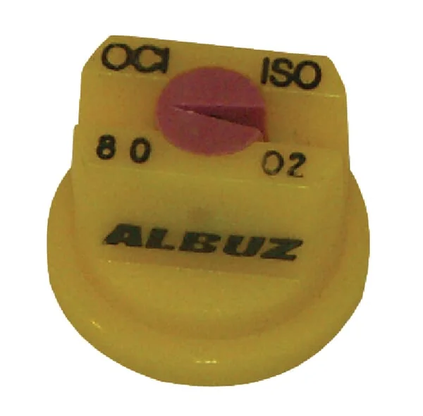 Albuz - OCI8002 - Flachstrahlduese Exzentrisch OC 80° 02 Gelb Kunststoff Albuz