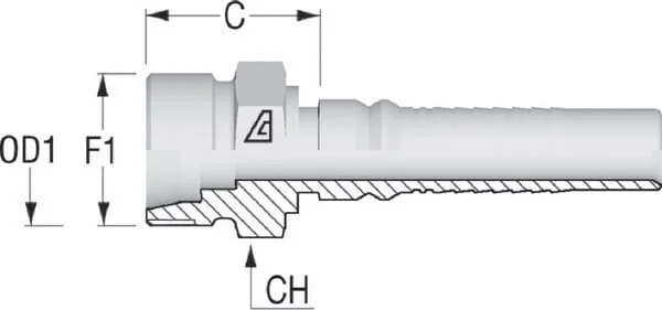 Alfagomma - CESH1324 - Einsatz 4SH-DN13-16S-M24x1,5