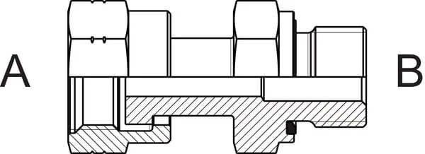 Alfagomma - FMOB2316 - Kupplung ORFS 1-7/16U 1 BSP