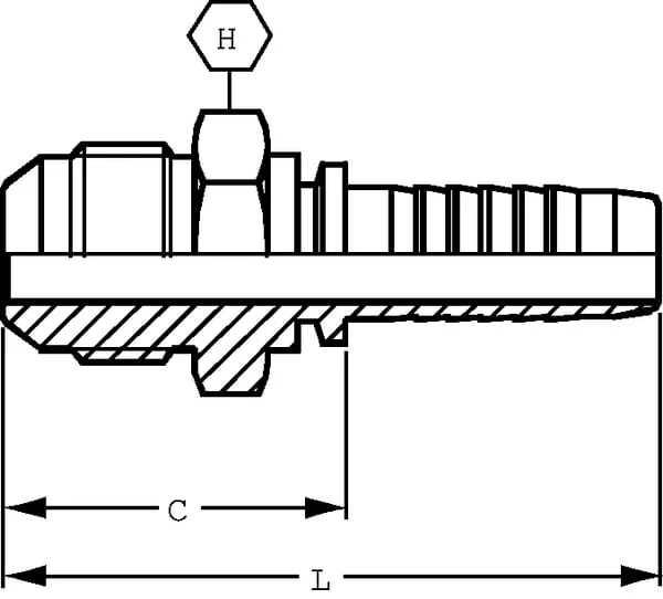 Alfagomma - PC3230 - Saeule DN32-1"7/8 UNF