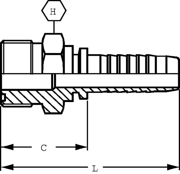 Alfagomma - PCV1016 - Saeule DN10-1 INCH ORFS