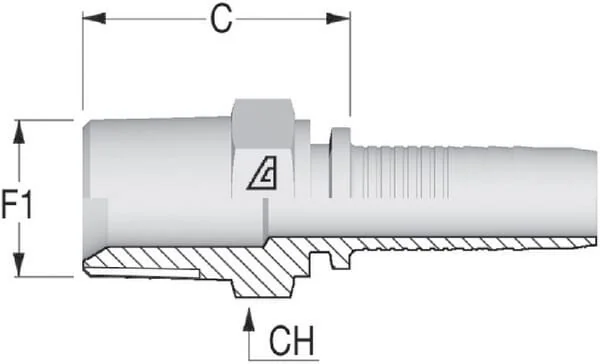 Alfagomma - PE84 - Einsatz DN08-1/4 NPT