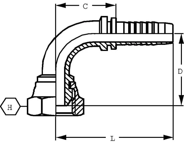 Alfagomma - PF6490P045 - Saeule DN06-1/4 BSP Box 45 Stk