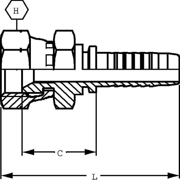 Alfagomma - PFK66 - Einsatz DN06 F 3/8 N BSP