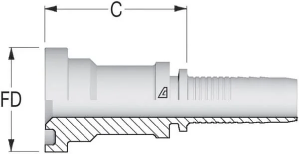 Alfagomma - PFL3224 - Saeule + Flansch 60.3mm