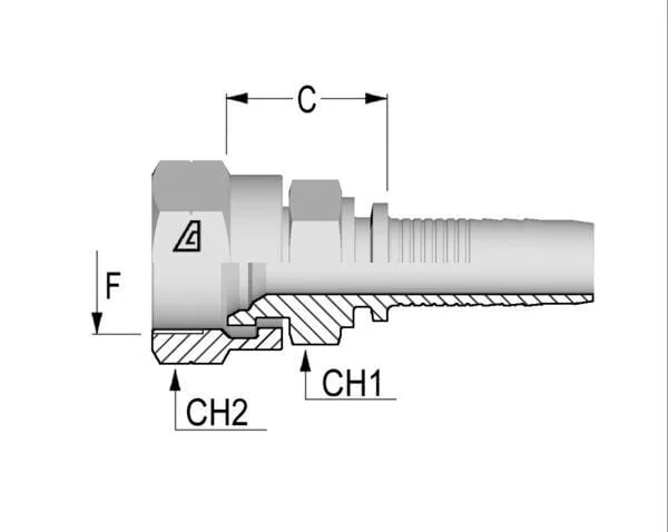 Alfagomma - PGK3236 - Einsatz DN32-M36x1,5