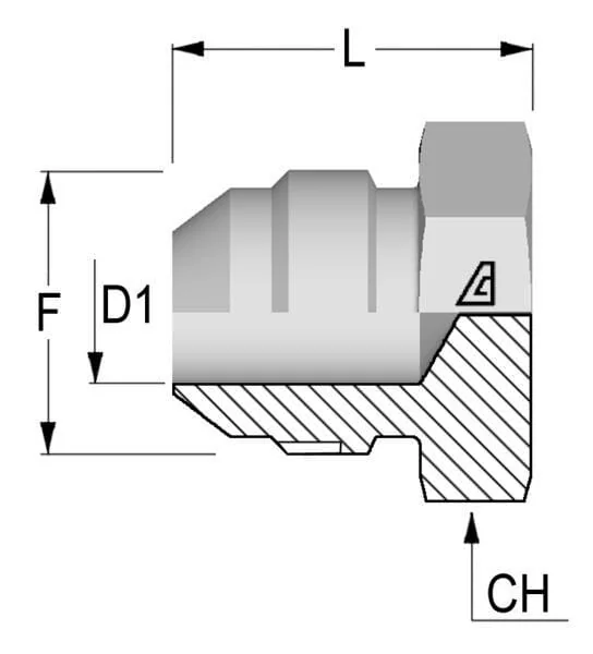 Alfagomma - PM09 - Endstopfen 9/16 JIC