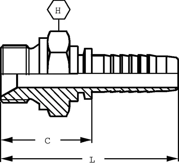 Alfagomma - PN138P020 - Saeule DN13-1/2 BSP Box 20 Stk