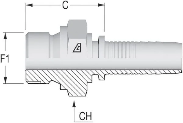 Alfagomma - PNV108 - Einsatz Dn10-1/2 BSP