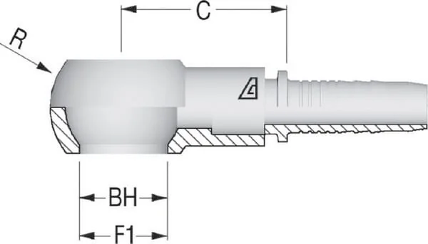 Alfagomma - PQB106 - Banjoeinsatz Dn10-Diameter 3/8 BSP