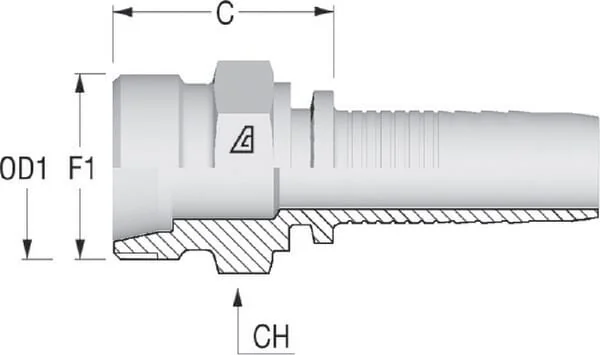 Alfagomma - PRF820 - Einsatz DN8-M20x1.5-Diameter 13.25
