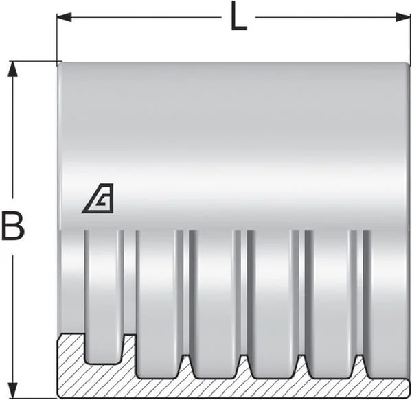 Alfagomma - SFAD250 - Pershuls HST-HF-DN50