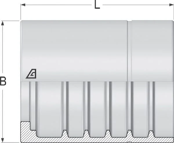 Alfagomma - SFANS640 - Muffe NS6 DN40
