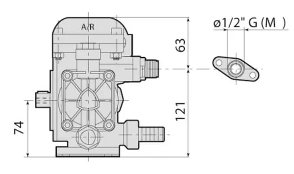 Annovi Reverberi - 16280AR - Pumpe AR 202 SP SGC Blueflex