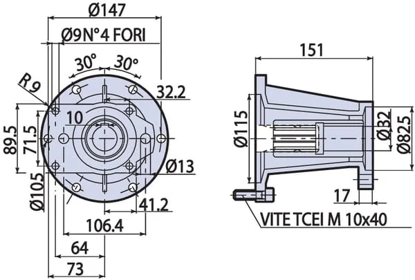 Annovi Reverberi - AR1569 - Schutzgehaeuse 1 3/8"-OMP/OMR 32mm