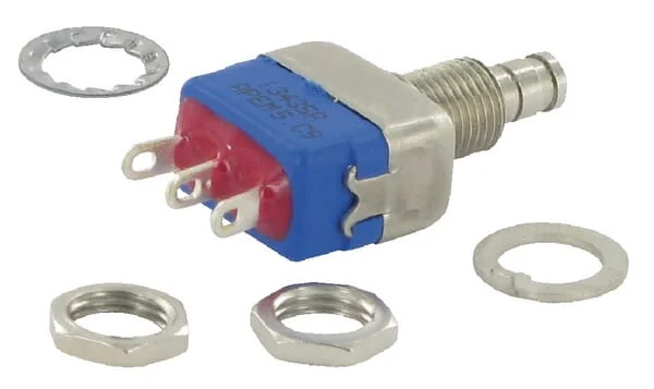 Apem - 13435 - Mini-Drucktaster SPDT ON-MO