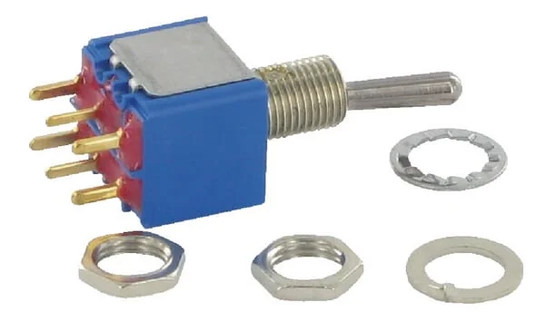 APEM - 5249CDB - Mini-Schalter Ein-Aus-Ein 2-Polig