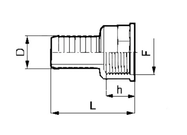 Arag - 100530AV - Schlauchstutzen 30mm x 1 1/4 Weiblich