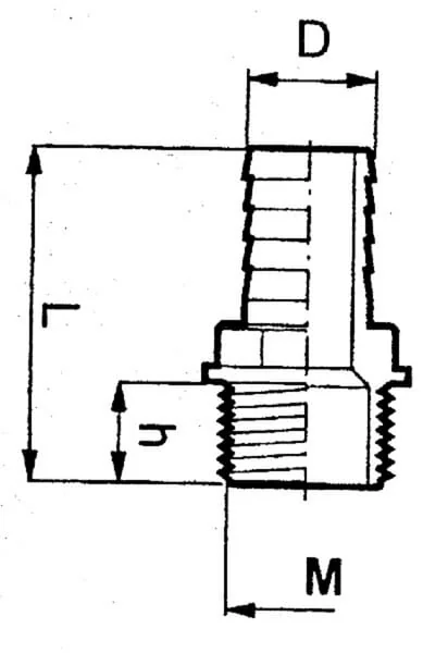 Arag - 1032432 - Schlauchanschluss 32mm x 1 Maennlich