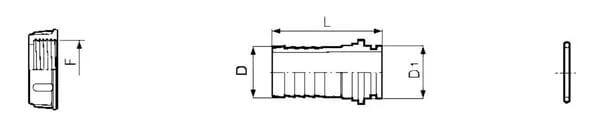 Arag - 106315 - Schlauchtuelle 15 mm 3/4"