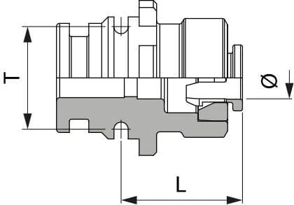 Arag - 10911C01 - Gerade Gabelkupplung T1M x 3/8" Schlauchanschluss